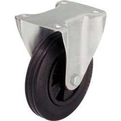 Roul Fixe D=80mm F=50kg Corps Polypro B Dg Caoutchouc - Blickle