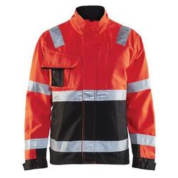 Veste Haute Visibilité Rouge Fluorescent/noir Taille Xl - Blaklader