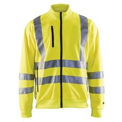 Sweat Zippé Haute Visibilité Jaune Fluorescent Taille L - Blaklader