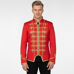 Costume di fantasia Giacca da circo direttore di circo Vittoriano Stile militare Adulti Per uomo Halloween Carnevale Feste Performance Mascherata Costumi di Halloween facili Vestirsi