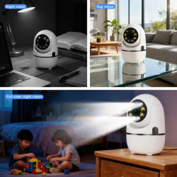 2.4G 8MP Camera Wifi Full Color Night Vision IP Indoor Security Protection Monitor 5.0X Zoom Home Wireless Track Alarm O-Kam pro