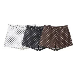 Mini short femme mode à pois short décontracté pour femme short taille haute