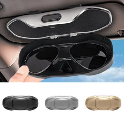 Car Glasses Case Sunglasses Storage Box Car Visor Glasses Case Premium ABS Flocking Inner Anti-Scratch Eyeglasses Protection Box