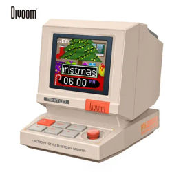 Divoom MiniToo Pixel haut-parleur Bluetooth rétro, horloge et alarme de contrôle par application, bruit blanc, haut-parleur de bureau Portable mignon cadeau