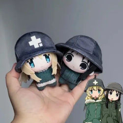 ‌Anime Girls Last Tour Yuri Chito Cosplay Keychain Cute Plush Stuffed Cotton Doll Backpack Pendant Keyring Accessory Decoration