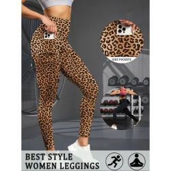 Leggings super doux pour femmes avec poches, taille haute et effet ventre plat, pour le yoga, l'entraînement et le confort décontracté
