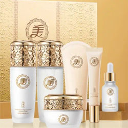 Cordyceps and Ginkgo Luxurious Care Essence Six-Piece Set, Containing Niacinamide, Ginkgo Nut Extract and Other Ingredients, with a Delicate Texture, Facial Care Set