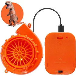 Mini blower fan is suitable for all kinds of inflatable costumes costumes Halloween Cosplay party supplies orange