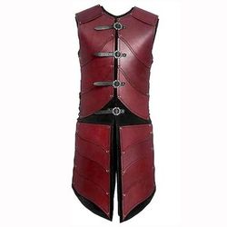 Retrò Vintage Medievale Rinascimento Armatura Senza maniche Cavaliere Ranger Aderente Svasato Costume Unisex Halloween Carnevale Fiera Rinascimentale LARP Adulti Casco