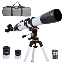 Télescope astronomique pour adultes, longueur focale de 800 mm, télescope astronomique haute puissance, fournitures astronomiques, équipement optique