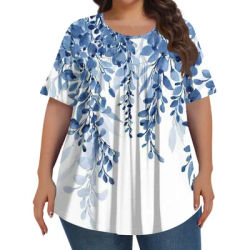 5XL grande taille femme vêtements à manches courtes cravate teint grand femmes T-shirt décontracté mode poches col en V hauts grande taille femmes hauts