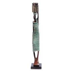 Graceful Woman,'Artisan Crafted Ebony Wood Sculpture'