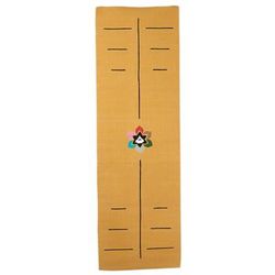 Comfort in Marigold,'Embroidered Cotton Yoga Mat in Marigold Crafted in India'