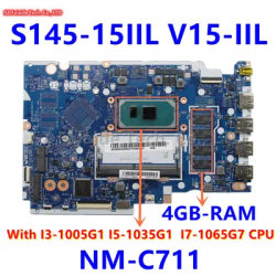 GS44D GS54D NM-C711 For Lenovo Ideapad S145-15IIL V15-IIL With I3-1005G1 I5-1035G1 I7-1065G7 CPU 4GB-RAM DDR4 5B20S43830 100% OK