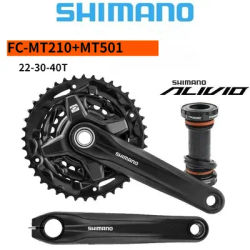 Shimano Alivio MT210 2 Pieces 170mm 44-32-22T 40-30-22T 2x9 3x9 Speed MTB Mountain Bike Bicycle Crankset Chain Wheel