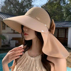 Casquette de baseball d'extérieur pour femme, chapeau de soleil à large bord, détachable et pliable, chapeau pour queue de cheval
