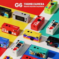 G6 Retro Mini Camera 1080P HD Support Memory Card 130° Wide Angle Lens Portable Pocket Camera For Kids 300mAH Battery