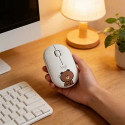 Logitech Pebble M350 Wireless Mouse Slim Silent Bluetooth Dual Mode 18-Month Battery for Laptop PC Mac Office TravelLogitech