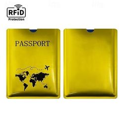 Set da 100 bustine protettive RFID, ideali per proteggere carte di credito o passaporti, prevenire il furto d'identità in viaggio, porta carte sottili e colorati per portafogli, protezione antifurto.