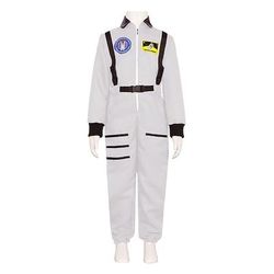 Costume di Coppia Gruppo Astronauta Costume Cosplay Costume Tuta Tuta Arancione per Giorno dei Re Halloween Carnevale Adulti Bambini Unisex