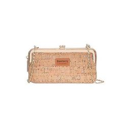 Portafoglio da donna in ecopelle con stampa effetto legno, stile bohémien, con tracolla, capiente e multi-scomparto, ideale per l'uso quotidiano, i viaggi e le vacanze.