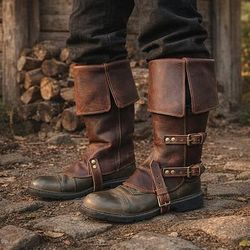 Retrò Vintage Medievale Rinascimento Ghette Copriscarpe Guerriero Cavaliere Ranger Costume Unisex Halloween Carnevale Fiera Rinascimentale Festa a tema retrò Adulti Copriscarpe