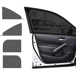 4 pezzi di tendine parasole universali per finestrini auto, parasole per finestrini anteriori, posteriori e laterali per bloccare il calore Protezione UV, coperture per zanzariere per finestrini auto