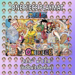 Tapis de jeu One Piece TCG Luffy 60x35cm, grand tapis de souris pour clavier de jeu, tapis de bureau pour gamer, tapis de souris PC Anime Kawaii