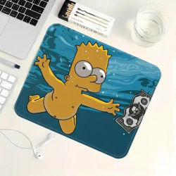 Tapis de souris surjeteuré à thème Simpson, accessoires de bureau, tapis de console de jeu, tapis de bureau, tapis de clavier, tapis de souris, tapis pour ordinateur portable