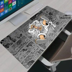 Grand tapis de souris style bande dessinée Luffy, accessoires de jeu antidérapants, tapis de bureau XXL en caoutchouc, tapis de souris et de clavier One Piece Anime