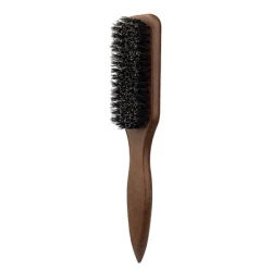 Brown Pointed-Tail Bristle Comb - Unisex, Smooth & Anti-Static, No Tangles No Hair Damage, Home Use