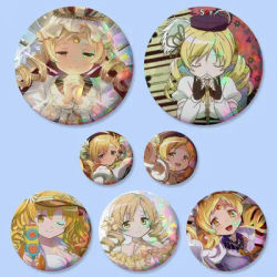 1pc Cartoon M-Mami Tomoe Badges Button Round Creative Pin Brooch Badge Bag Decor Accessories Fans Collect Friends Gifts