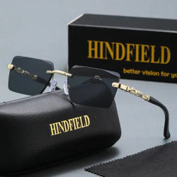 Un ensemble de lunettes de soleil sans cadre, exquises et à la mode, adaptées à un usage quotidien, aux voyages et aux cadeaux boutique ;