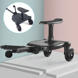 Universal Stroller Board 2 In1 Stroller Ride Buggy Board Wheeled Board Seat Pedal Stroller Board
