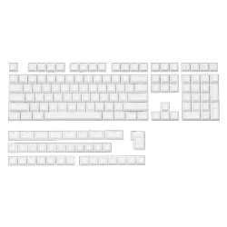 EPOMAKER Glintrix Keycap Set 142 Double-Shot Cherry Profile Shine Through Keycaps (Only Black/White) for Mechanical Keyboard