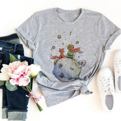 T-shirt graphique du Petit Prince pour femme, haut harajuku, vêtements animés, 600