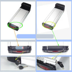 24V 36V Rear pack bike battery Box 35pcs 40pcs 50pcs cells only empty shell electric bike without battery cells