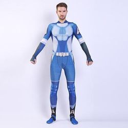 Antieroe Supercattivo Supereroe Costume di fantasia Body Patriotico for Unisex Bambini Adulti Halloween Carnevale Performance Con il fumetto