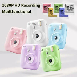 Kids Instant Color Print Camera Digital Children Camera Toys 1080P Video Recorder Mini Thermal Photo Printer Game Birthday Gifts