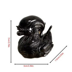 Alien Xenomorph Duck Figurine Horror Movie Inspired Resin Duck Statue for Living Room Home Office Desk Decor Geek Collectibles
