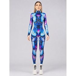 Tuta Intera Body Costume tutina Grafico Farfalla Stampa Rave Per donna Costume per Festival Musicale Feste Discoteca Halloween Carnevale Bambini Adulti