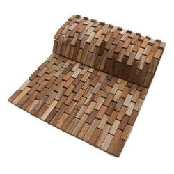 Jogja Pave,'Handmade Teak Wood Door Mat from Bali (27.5 inch)'