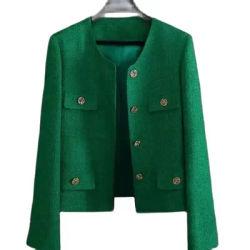 Blazers pour femmes printemps-automne 2026, nouveau modèle élégant, coupe slim, streetwear, veste de costume verte, vêtements de mode pour femmes, hauts féminins