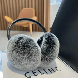 Cache-oreilles en fourrure 100% naturelle pour femmes, cache-oreilles en fourrure d'hiver, doux et chauds, en vraie fourrure de lapin Rex, pour le froid