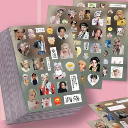 8pcs new Stray Kids SKZOO Creative Cut Film Stickers Kpop HyunJin Felix photo idol scooter water cup decoration sticker gift