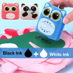 Children Name Stamp Custom Double -layer black and white ink Student's Seal Kindergarten Clothes Personalize Kids Name Stickers