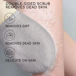 Powerful Bath Towel Remove Dust Keratin Exfoliating Bath Glove Double Sided for Beauty Spa Massage Skin Shower Scrubber