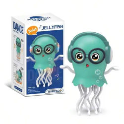Dancing Jellyfish Run Away Toy For Babies Crawling Interactive Escape Electronic Pets Baby Birthday Thanksgiving Christmas Gift