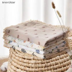 Newborn Baby All Cotton Tassel Receiving Blanket Infant Fringe Swaddle Sleeping Quilt Bed Cove Soft Cotton Blankets for Babies