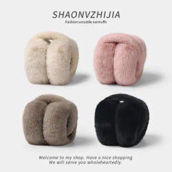 Cache-oreilles chauds d'hiver pour femmes et hommes, couleur unie, en peluche douce, chauffe-oreilles, Protection contre le froid en plein air